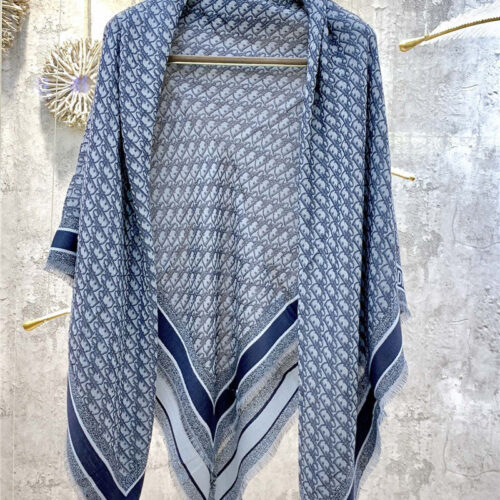 High Quality Luxury Dior Letter Print Blend Shawl – Style 25463