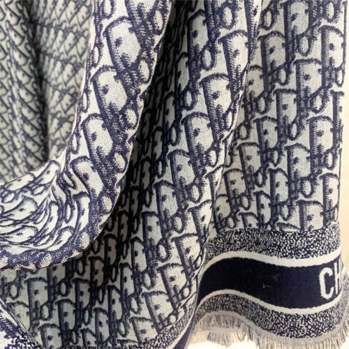 High Quality Luxury Dior Letter Print Blend Shawl – Style 25465 product detail