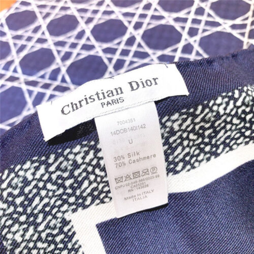 High Quality Luxury Dior Letter Print Blend Shawl product detail