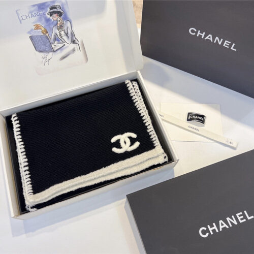 High Quality Luxury Chanel Cashmere Scarf – Style 25030 product detail