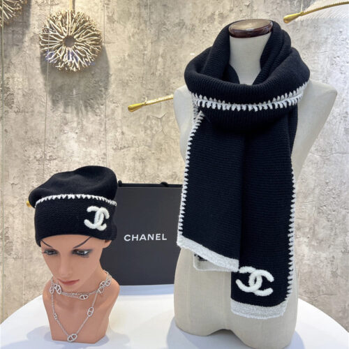 High Quality Luxury Chanel Cashmere Scarf – Style 25030
