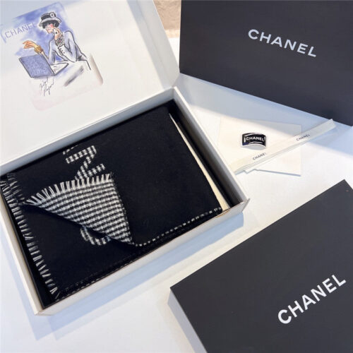 High Quality Luxury Chanel Houndstooth Scarf product detail