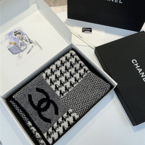 High Quality Luxury Chanel Double Sided Cashmere Scarf product detail