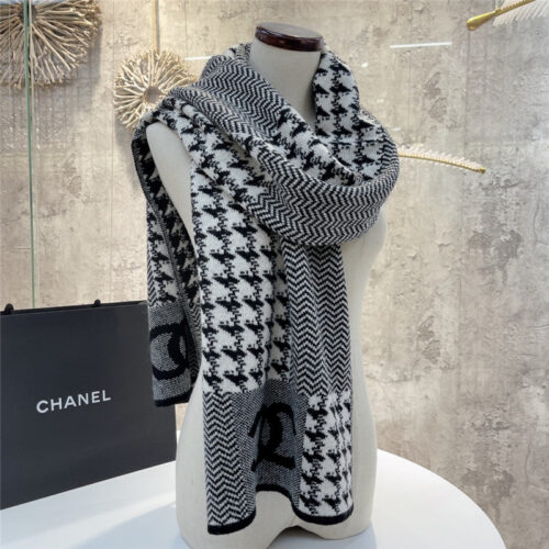High Quality Luxury Chanel Double Sided Cashmere Scarf product detail