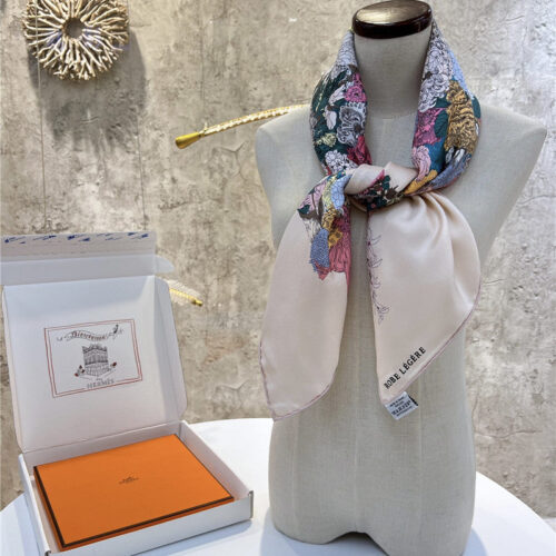 High Quality Luxury Hermes New "Qingyanghuayi" Apricot Color