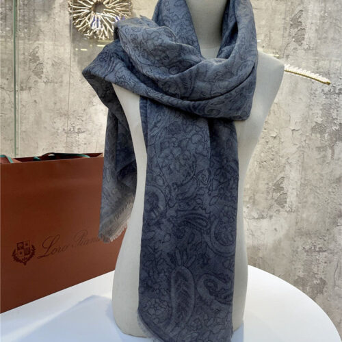 High Quality Luxury Loro Piana Square Scarf alternate view