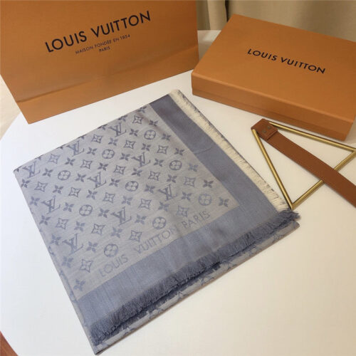High Quality Luxury Louis Vuitton Monogram Jacquard Square Scarf – Style 26654 product detail
