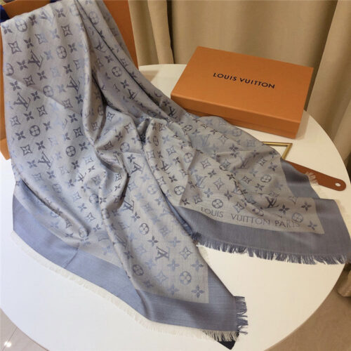 High Quality Luxury Louis Vuitton Monogram Jacquard Square Scarf – Style 26654 product detail