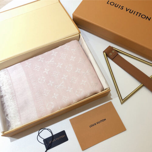 High Quality Luxury Louis Vuitton Monogram Jacquard Square Scarf product detail