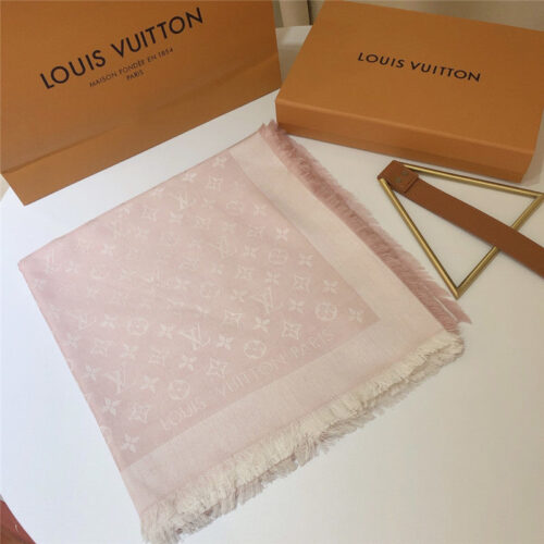 High Quality Luxury Louis Vuitton Monogram Jacquard Square Scarf product detail
