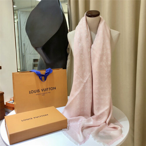 High Quality Luxury Louis Vuitton Monogram Jacquard Square Scarf