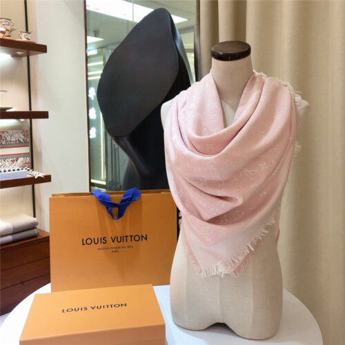 High Quality Luxury Louis Vuitton Monogram Jacquard Square Scarf product detail
