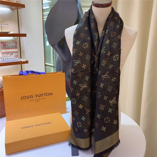 High Quality Luxury Louis Vuitton Monogram Letter Shawl