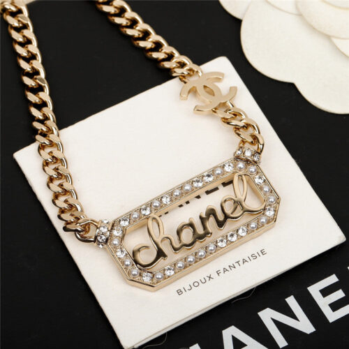 High Quality Luxury Chanel Letter Necklace – Style 50142 product detail