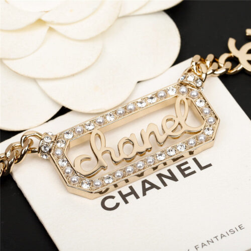 High Quality Luxury Chanel Letter Necklace – Style 50142 alternate view