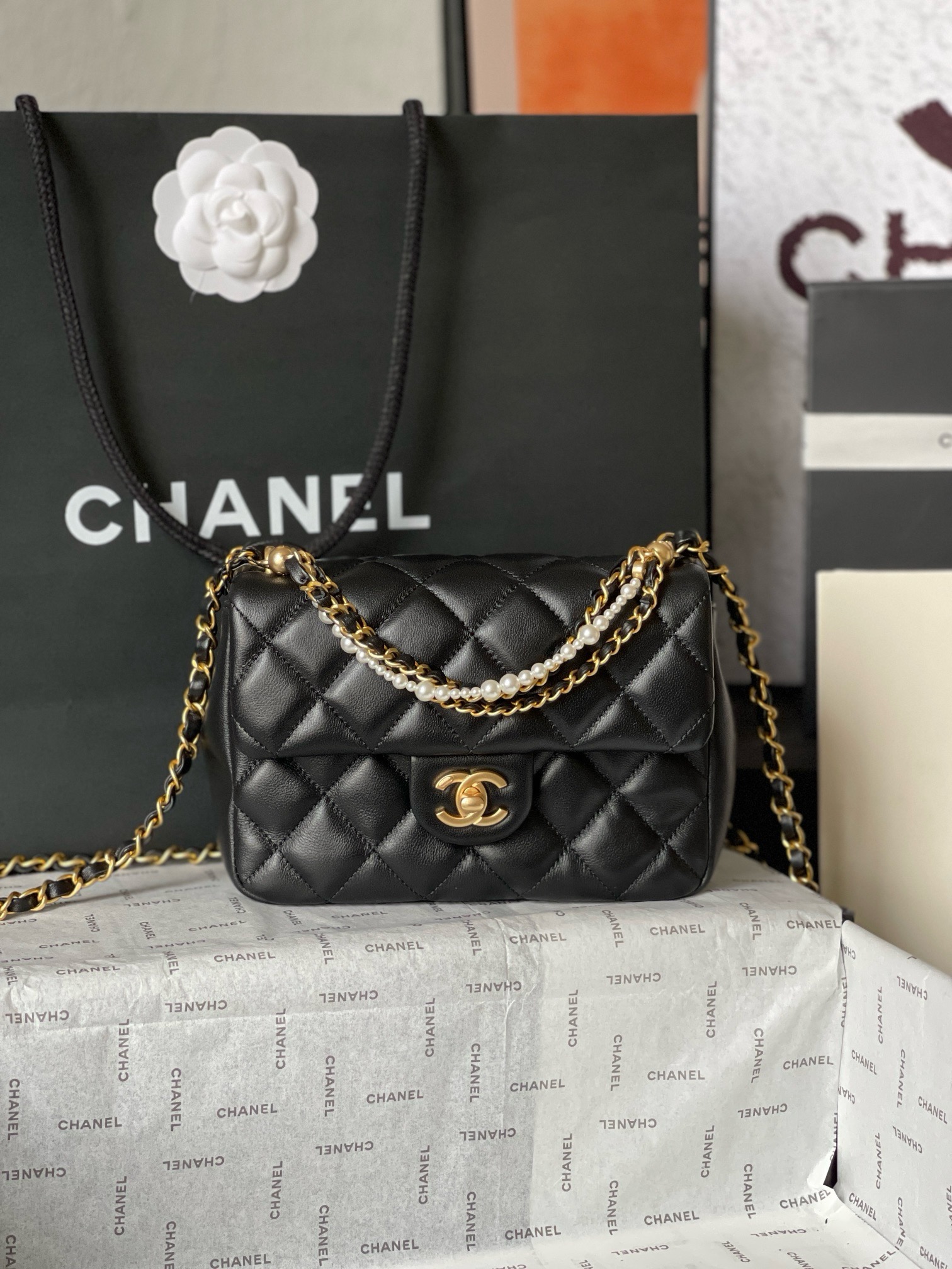 High Quality Luxury Chanel CF Handle Mini Bag
