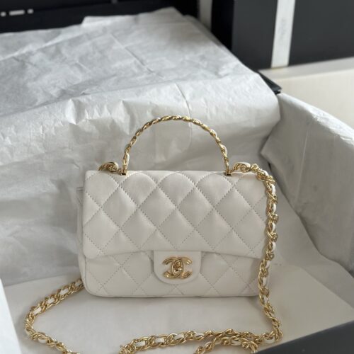High Quality Luxury Chanel CF Handle Mini Bag – Style 47229 alternate view