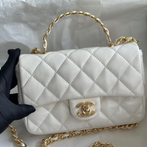 High Quality Luxury Chanel CF Handle Mini Bag – Style 47229 product detail