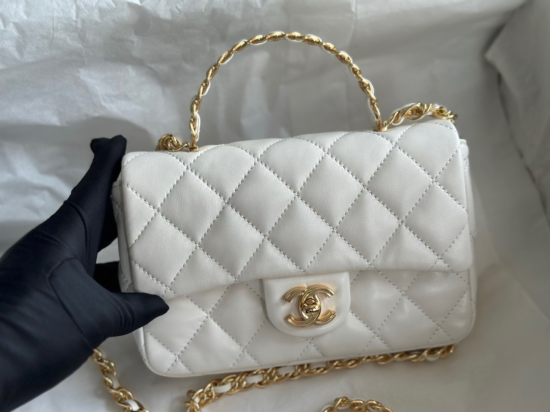 High Quality Luxury Chanel CF Handle Mini Bag – Style 47229 product detail