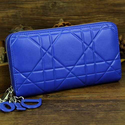 High Quality Luxury Dior Escapade Wallet 0017 Blue