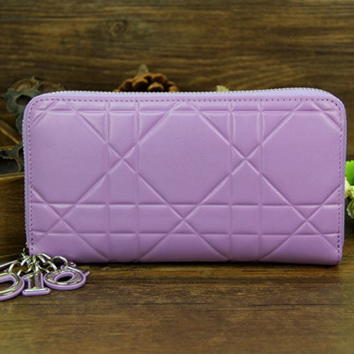 High Quality Luxury Dior Escapade Wallet 0017 Lavender