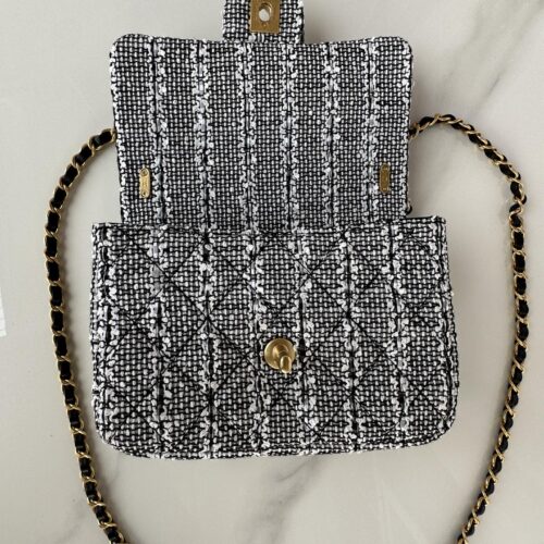 Chanel Mini Flap Tweed Imitation Pearls Bag product photo 6