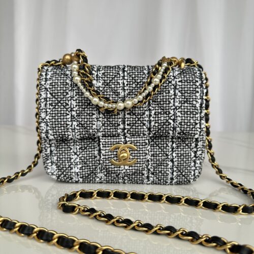 Chanel Mini Flap Tweed Imitation Pearls Bag product photo 1