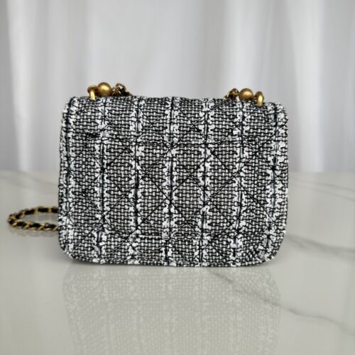 Chanel Mini Flap Tweed Imitation Pearls Bag product photo 2