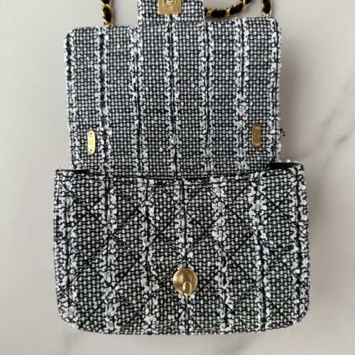 Chanel Mini Flap Tweed Imitation Pearls Bag product photo 5