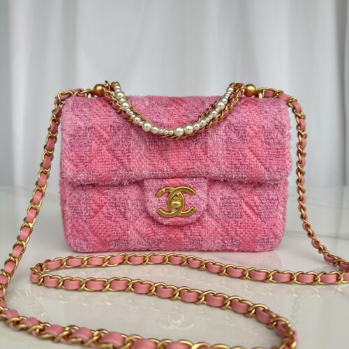 Chanel Mini Flap Tweed Imitation Pearls Bag product photo 1