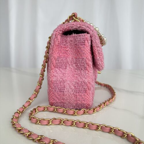 Chanel Mini Flap Tweed Imitation Pearls Bag product photo 2