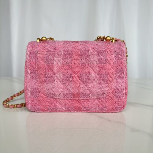 Chanel Mini Flap Tweed Imitation Pearls Bag product photo 3