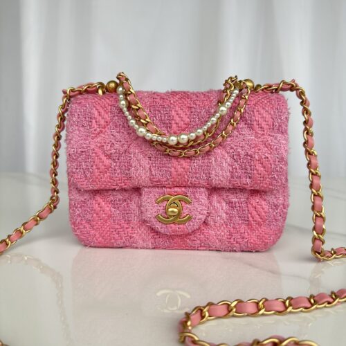 Chanel Mini Flap Tweed Imitation Pearls Bag product photo 1