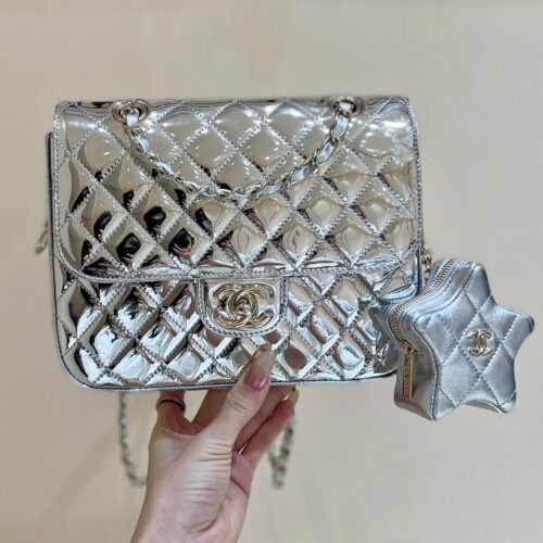 CHANEL SILVER BACKPACK product photo 1