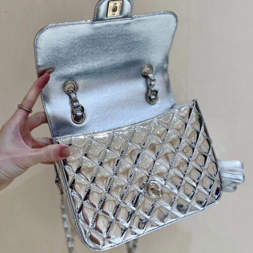CHANEL SILVER BACKPACK product photo 5