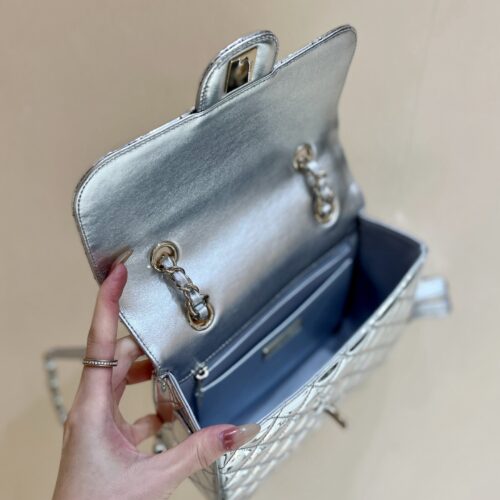 CHANEL SILVER BACKPACK product photo 6