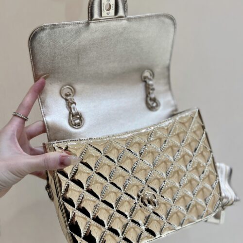 CHANEL Gold Backpack product photo 5