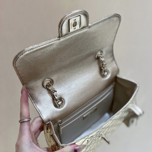 CHANEL Gold Backpack product photo 6