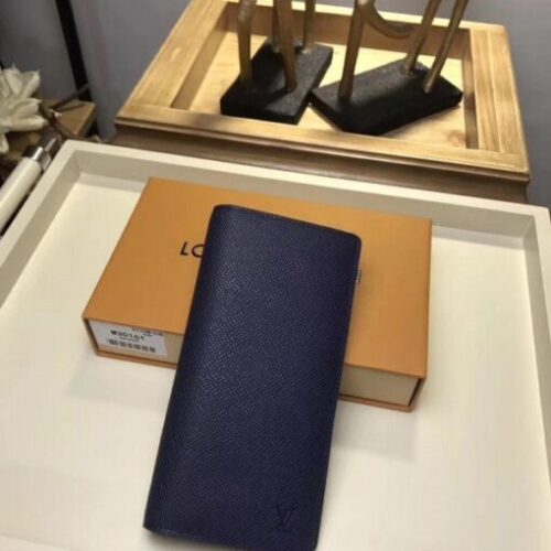 High Quality Luxury Louis Vuitton Brazza Wallet Taiga Leather M30161 Blv1074