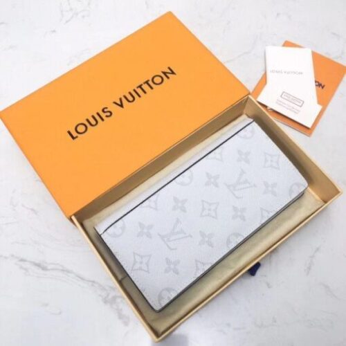High Quality Luxury Louis Vuitton Brazza Wallet Taigarama Antarctica M30298 Blv1063