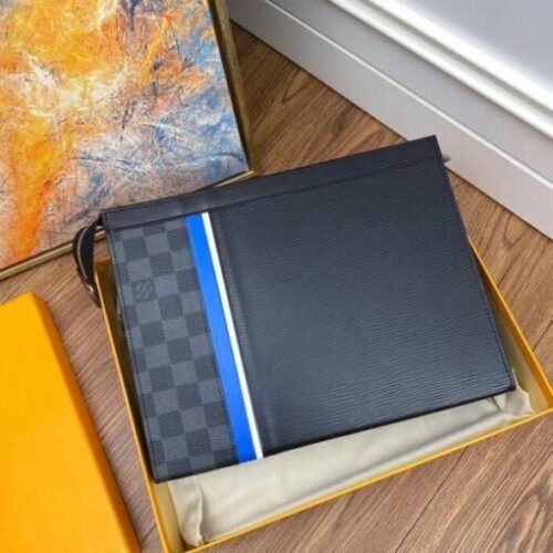 High Quality Luxury Louis Vuitton Pochette Voyage MM Epi Damier Graphite M56827 Blv894 product detail