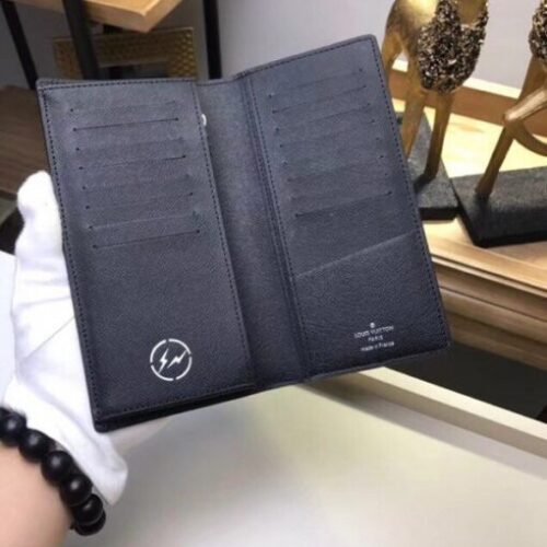 High Quality Luxury Louis Vuitton Brazza Wallet Monogram Eclipse M61697 Blv1109 alternate view