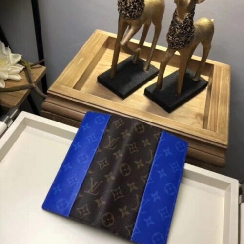 High Quality Luxury Louis Vuitton Brazza Wallet Monogram Pacific Blue M63026 Blv1096 product detail