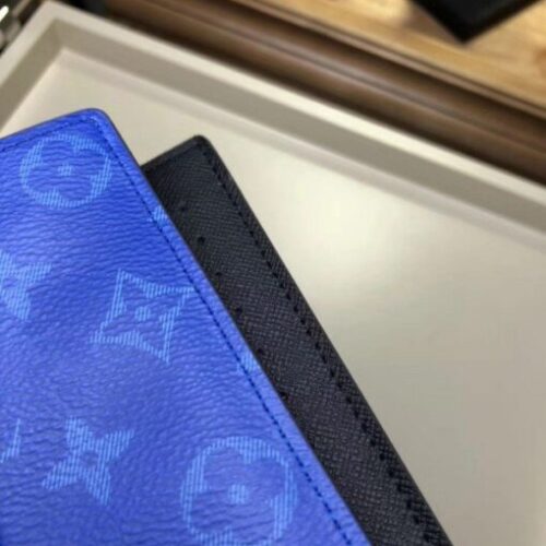 High Quality Luxury Louis Vuitton Brazza Wallet Monogram Pacific Blue M63026 Blv1096 product detail