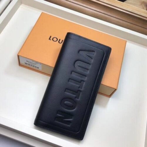 High Quality Luxury Louis Vuitton Brazza Wallet Dark Infinity Leather M63256 Blv1047
