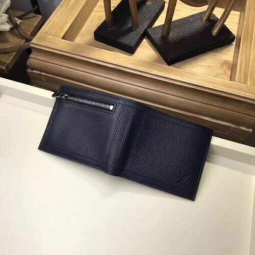 High Quality Luxury Louis Vuitton Compact Wallet Utah Leather M64135 Blv1121 product detail