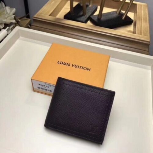 High Quality Luxury Louis Vuitton Compact Wallet Utah Leather M64136 Blv1122