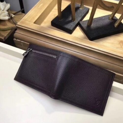 High Quality Luxury Louis Vuitton Compact Wallet Utah Leather M64136 Blv1122 alternate view