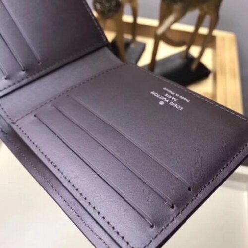 High Quality Luxury Louis Vuitton Compact Wallet Utah Leather M64136 Blv1122 product detail