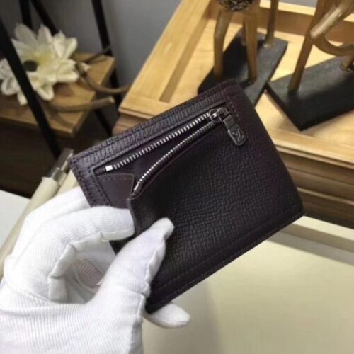 High Quality Luxury Louis Vuitton Compact Wallet Utah Leather M64136 Blv1122 product detail